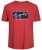 Jack & Jones JORJOSHUA T-shirt Red - Tričká - Nadrozmerné tričká - 2XL-14XL
