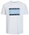 Jack & Jones JORJOSHUA T-shirt Bright White - Tričká - Nadrozmerné tričká - 2XL-14XL