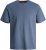 Jack & Jones PAULOS T-Shirt Denim Blue - Tričká - Nadrozmerné tričká - 2XL-14XL
