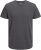 Jack & Jones ORGANIC T-Shirt Dark Grey Melange - Tričká - Nadrozmerné tričká - 2XL-14XL