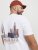 Jack & Jones Boston Photo Crew Neck T-Shirt Bright White - Tričká - Nadrozmerné tričká - 2XL-14XL