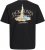 Jack & Jones Boston Photo Crew Neck T-Shirt Black - Tričká - Nadrozmerné tričká - 2XL-14XL