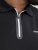 Jack & Jones Fusion Pique Zipper Polo Black - Polokošele - Polokošele 2XL-8XL