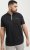 Jack & Jones Fusion Pique Zipper Polo Black - Polokošele - Polokošele 2XL-8XL