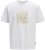 Jack & Jones Tarmac Camo Crew Neck T-Shirt Bright White - Tričká - Nadrozmerné tričká - 2XL-14XL