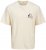 Jack & Jones Bellagio Collage Crew Neck T-Shirt Antique White - Tričká - Nadrozmerné tričká - 2XL-14XL