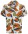 Jack & Jones Vira Marshall AOP Short Sleeve Shirt Cloud Dancer - Košele - Košele 2XL-10XL