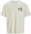 Jack & Jones Fuji Crew Neck T-Shirt Antique White - Tričká - Nadrozmerné tričká - 2XL-14XL