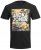Jack & Jones JJPETE SHAPE Camo Print T-Shirt Black - Tričká - Nadrozmerné tričká - 2XL-14XL