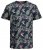 Jack & Jones JJCOASTAL AOP T-Shirt Navy - Tričká - Nadrozmerné tričká - 2XL-14XL