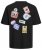 Jack & Jones JORDECAL T-Shirt with Back Print Black - Tričká - Nadrozmerné tričká - 2XL-14XL