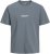 Jack & Jones Lington Back And Front Print Crew Neck T-Shirt Grey - Tričká - Nadrozmerné tričká - 2XL-14XL