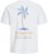 Jack & Jones Summer Vibes Crew Neck T-Shirt White - Tričká - Nadrozmerné tričká - 2XL-14XL