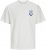 Jack & Jones Charge Crew Neck Printed T-Shirt White - Tričká - Nadrozmerné tričká - 2XL-14XL