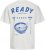 Jack & Jones Charge Crew Neck Printed T-Shirt White - Tričká - Nadrozmerné tričká - 2XL-14XL