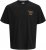 Jack & Jones Parallel Crew Neck T-Shirt Black - Tričká - Nadrozmerné tričká - 2XL-14XL