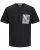  Jack & Jones Tavira Aop Pocket Crew Neck T-Shirt Black - Tričká - Nadrozmerné tričká - 2XL-14XL