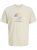 Jack & Jones Calma Crew Neck T-Shirt Sweet Corn - Tričká - Nadrozmerné tričká - 2XL-14XL
