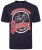 Kam Jeans 5712 Twin Pack Motorcycle/Cycle Print Tee Black and Navy - Tričká - Nadrozmerné tričká - 2XL-14XL