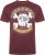 Kam Jeans 5753 Buccaneer Print T-Shirt BURGUNDY MARL - Tričká - Nadrozmerné tričká - 2XL-14XL