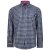 Kam Jeans 6156 Long Sleeve Check Shirt Navy - Košele - Košele 2XL-10XL