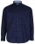 Kam Jeans 6158 Long Sleeve Dobby Embroidery Shirt Navy - Košele - Košele 2XL-10XL