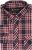 Kam Jeans 6301 LS Casual Check Shirt Red - Košele - Košele 2XL-10XL