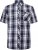 Kam Jeans 6301 SS Casual Check Shirt Navy - Košele - Košele 2XL-10XL
