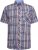 Kam Jeans 6313 Casual Check Short Sleeve Shirt Grey - Košele - Košele 2XL-10XL