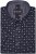 Kam Jeans 6325 Dobby Print Short Sleeve Shirt Black - Košele - Košele 2XL-10XL