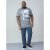 D555 Howie Fine Stripe T-shirt Grey - Tričká - Nadrozmerné tričká - 2XL-14XL
