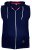 D555 Blake Sleeveless Hoodie Navy - Mikiny & mikiny bez kapucne - Mikiny & Mikiny s Kapucňou 2XL-12XL