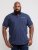 D555 Rogers Printed Polo Navy - Polokošele - Polokošele 2XL-8XL