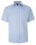 Kam Jeans 6283 Casual SS Herringbone Shirt Blue - Košele - Košele 2XL-10XL