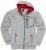 Adamo Michael Hoodie with Zipper Grey - Mikiny & mikiny bez kapucne - Mikiny & Mikiny s Kapucňou 2XL-12XL
