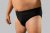 20 Nodi Stretch Cotton Briefs with Embroidered Side Label Black - Spodná bielizeň - Spodné Prádlo 2XL-8XL