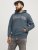 Jack & Jones CALEB Hoodie Blue - Mikiny & mikiny bez kapucne - Mikiny & Mikiny s Kapucňou 2XL-12XL