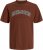 Jack & Jones Caleb Varsity T-Shirt Red - Tričká - Nadrozmerné tričká - 2XL-14XL