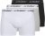 Jack & Jones Soho Solid Trunks 3-pack White/Grey/Black - Spodná bielizeň - Spodné Prádlo 2XL-8XL