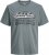 Jack & Jones Logo 2COL T-shirt Grey - Tričká - Nadrozmerné tričká - 2XL-14XL