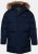 JP1880 Quilted Parka Lightweight and Warm with Faux Fur Hood Navy - Bundy - Bundy Nadmerné Veľkosti 2XL-8XL