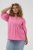 Kaffe Curve Karlia 3/4 Sleeve Blouse Pink - Blúzky & tuniky - 