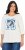 Ulla Popken Photo Graphic 3/4 Sleeve Tee Pearl White - Potlačené tričká pre ženy - 