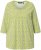 Ulla Popken Flower Print 3/4 Sleeve A-Line Tee Lime - Potlačené tričká pre ženy - 
