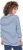 Ulla Popken Striped 3/4 Sleeve Turtleneck Tee Light Blue - Potlačené tričká pre ženy - 