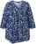 Ulla Popken Asymmetric Cowboy Boot Print Tee Dark Blue - Potlačené tričká pre ženy - 