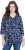 Ulla Popken Asymmetric Cowboy Boot Print Tee Dark Blue - Potlačené tričká pre ženy - 