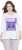 Ulla Popken Fashion Graphic T-Shirt Off-White - Potlačené tričká pre ženy - 
