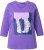 Ulla Popken Fashion Graphic T-Shirt Purple - Potlačené tričká pre ženy - 