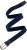 Ulla Popken Elastic Belt Blue - Dámske opasky - 